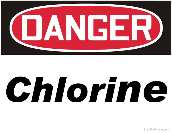chlorine danger